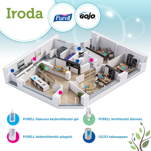 PURELL Advanced kézfertőtlenítő gél - virucid, fungicid, baktericid, mikobaktericid, OTH engedély, kupakos flakon, 500 ml